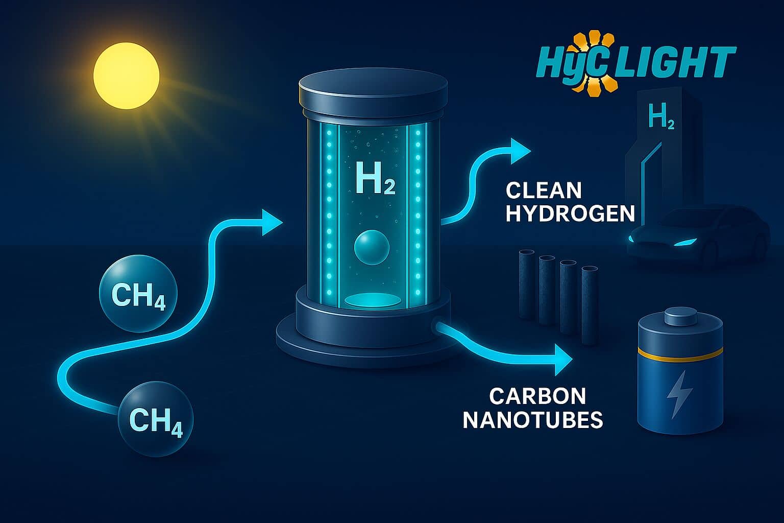 Hydrogen Carbon Light